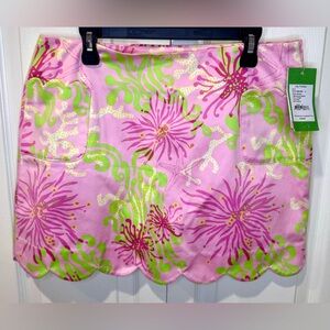 Lilly Pulitzer Hibiscus Printed Skort – Dirty Shirley (NWT) size 4